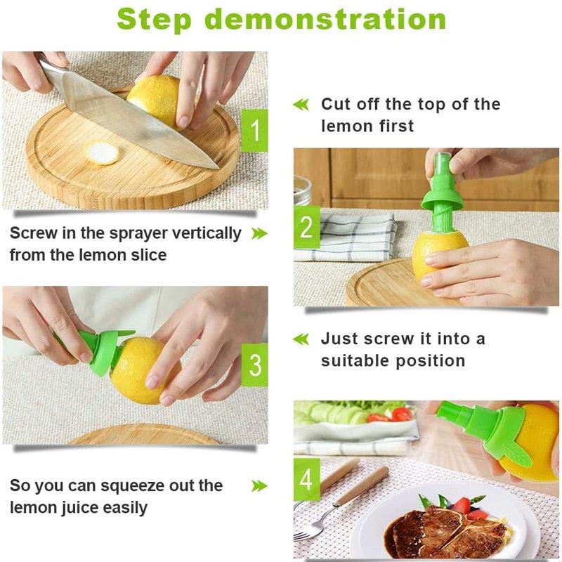 Manual Orange Juice Squeeze Juicer Lemon Sprayer | Fresh Flavor Kitchen Cooking Tools